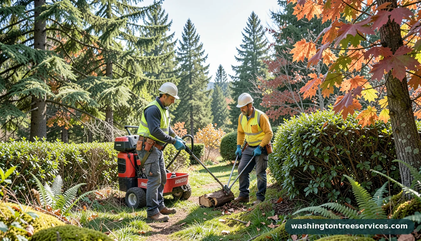 when to cut back hedges and shrubs - certified arborists at work in Washington