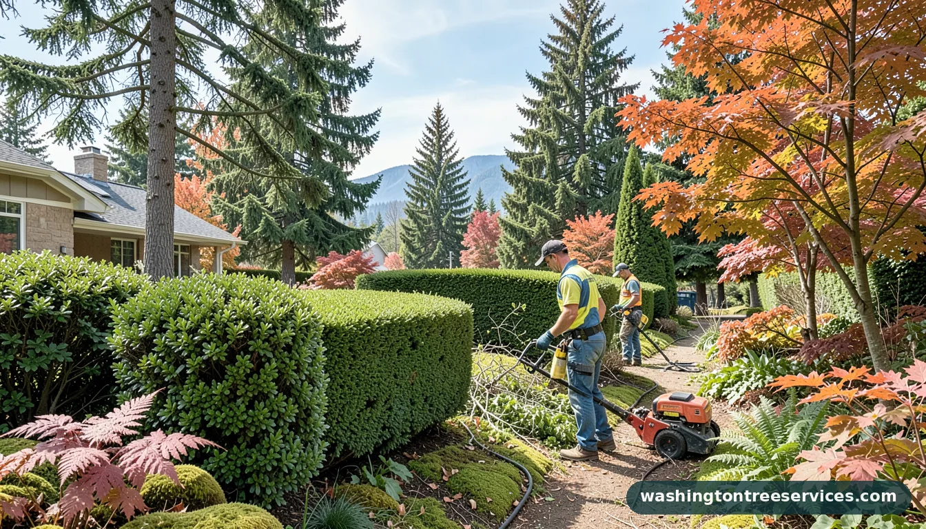 when to cut back hedges and shrubs - completed tree work by Washington Tree Services
