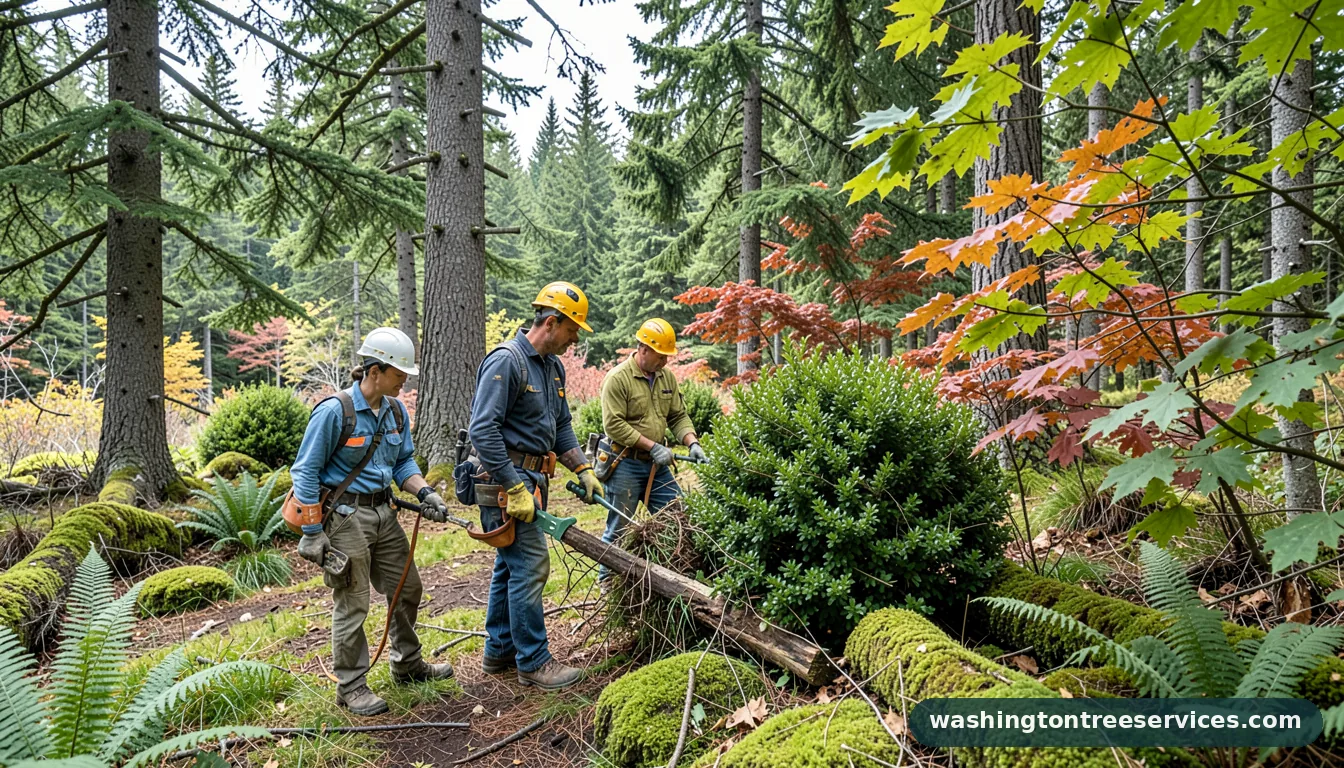 when to cut shrubs back - certified arborists at work in Washington