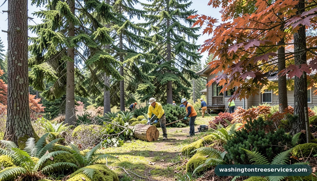 when to cut shrubs back - completed tree work by Washington Tree Services