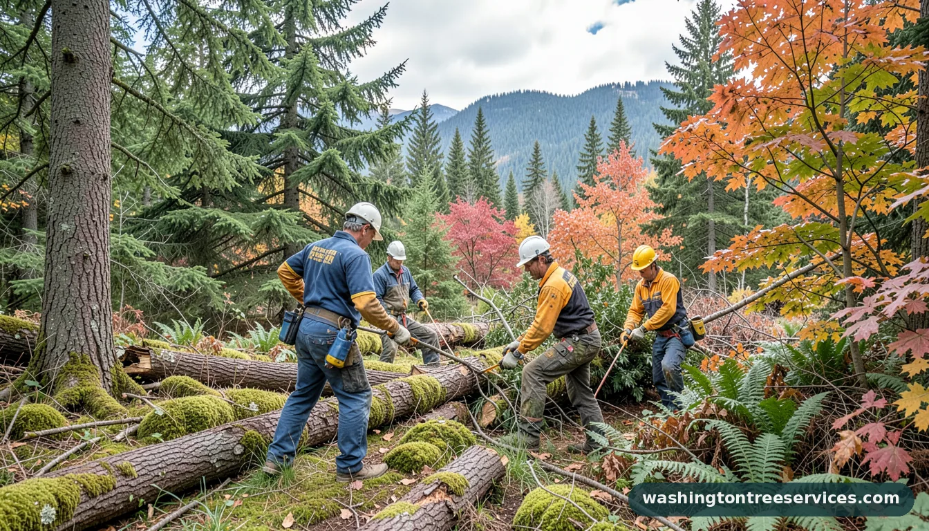 when to cut trees back - completed tree work by Washington Tree Services