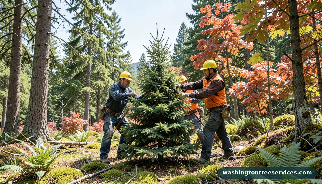Professional equipment for when to prune a fir tree in Washington when to prune a fir tree - tree service equipment and crew in Washington