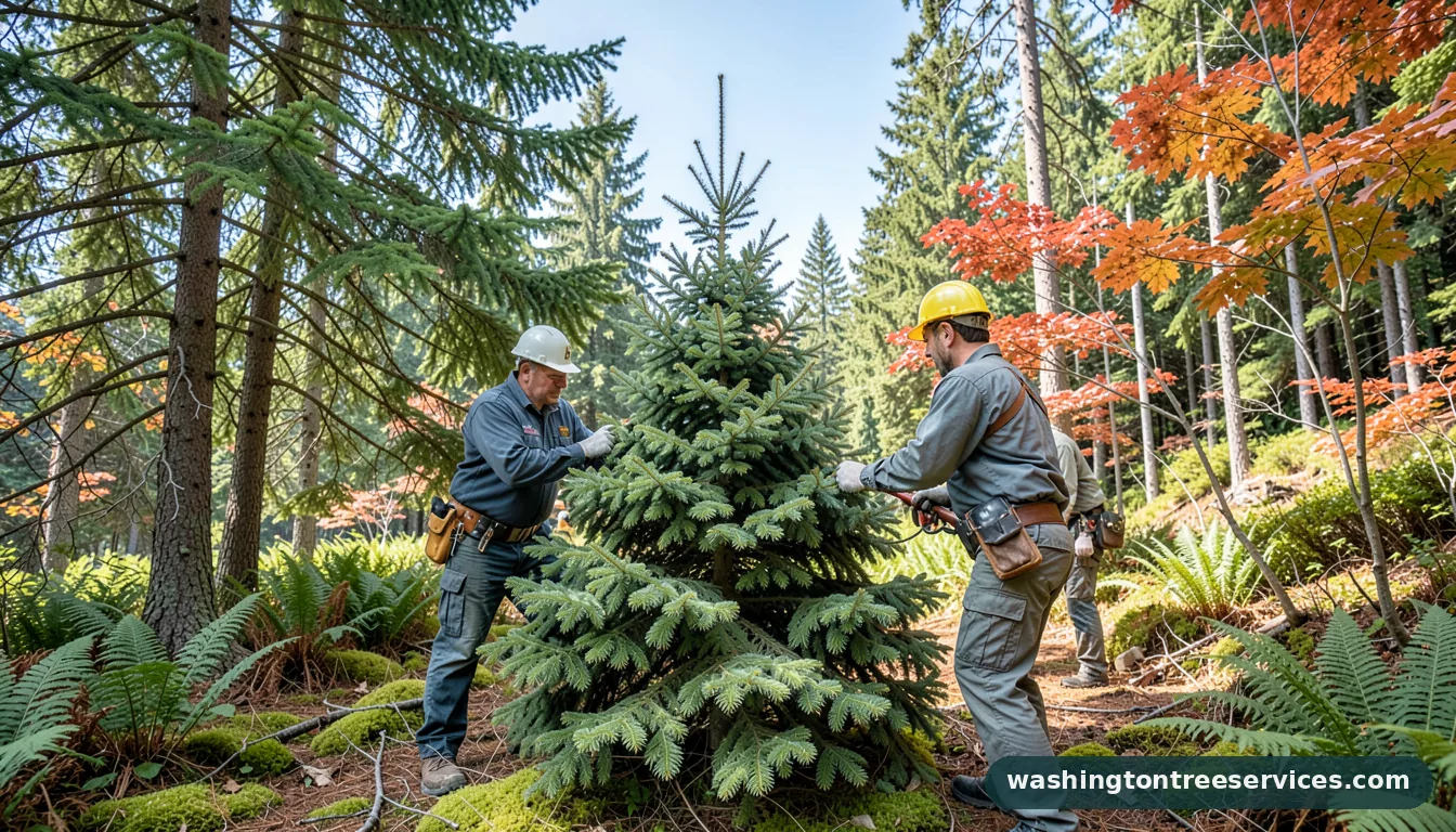 Completed when to prune a fir tree project by Washington Tree Services when to prune a fir tree - completed tree work by Washington Tree Services