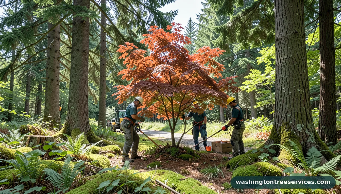 Professional equipment for when to prune a japanese maple in Washington when to prune a japanese maple - tree service equipment and crew in Washington