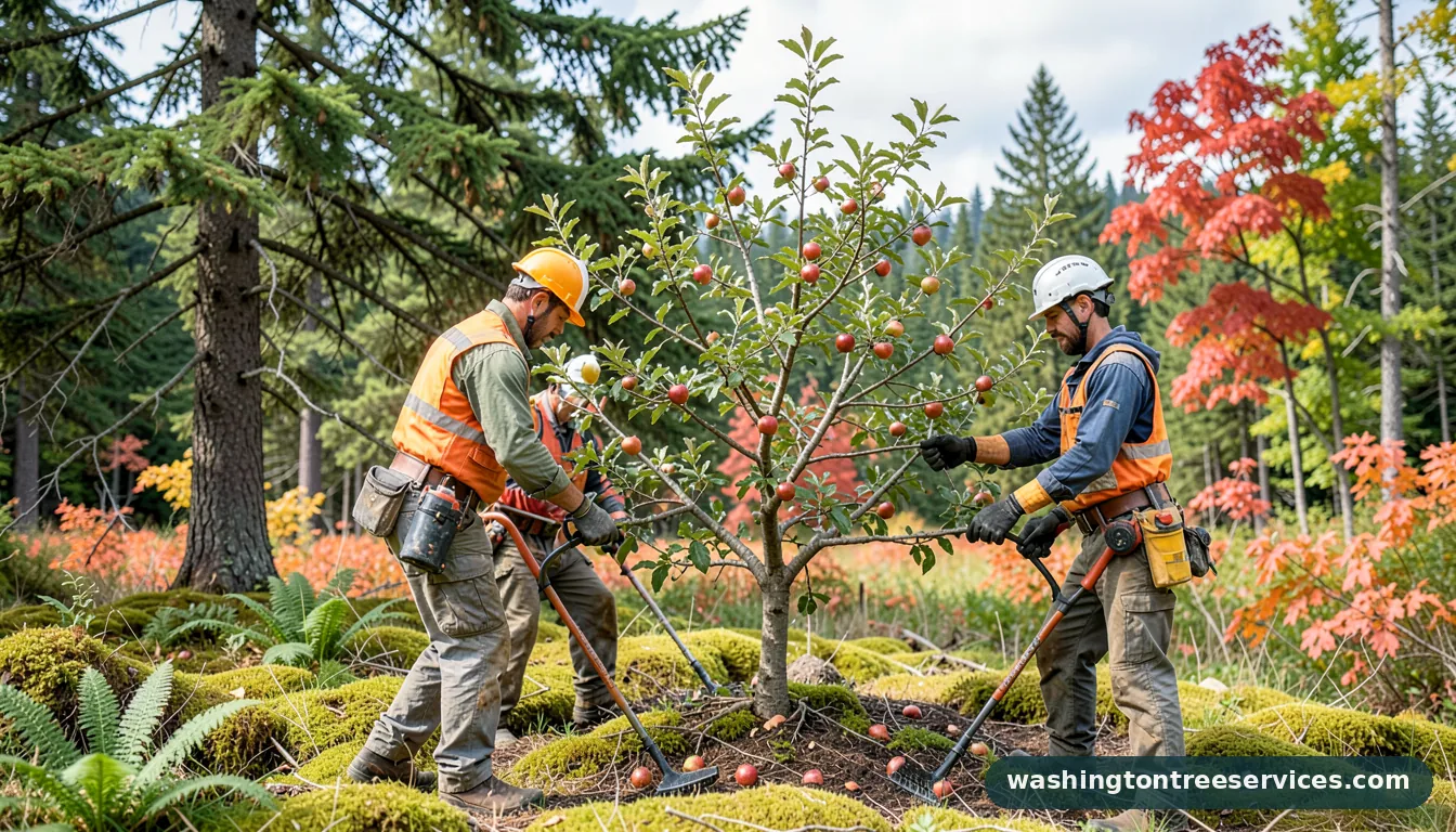 Professional equipment for when to prune an apple tree in Washington when to prune an apple tree - tree service equipment and crew in Washington