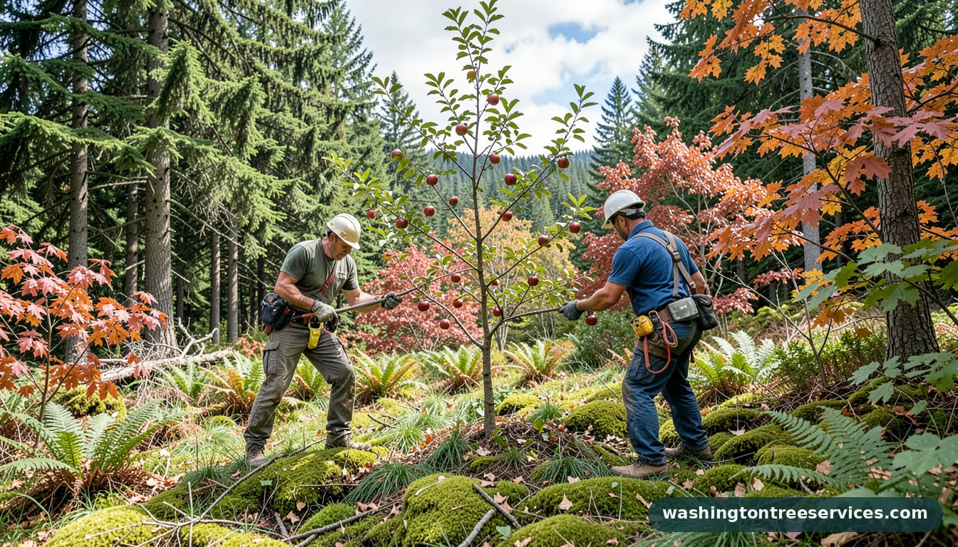 when to prune apple trees in washington - certified arborists at work in Washington