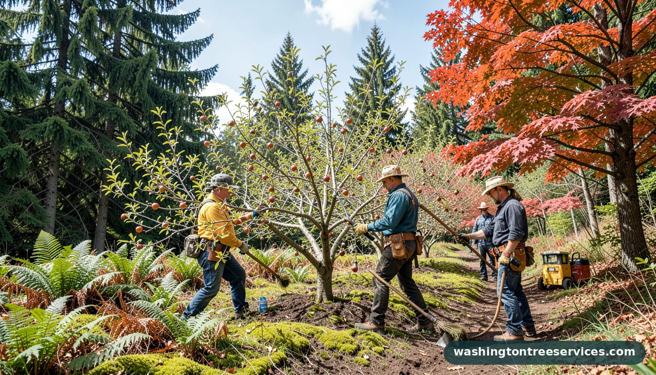 when to prune apple trees in western washington - certified arborists at work in Washington