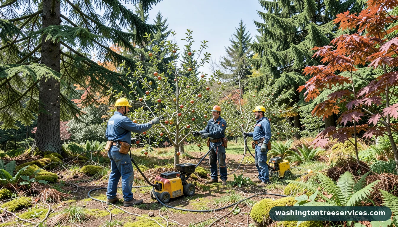 when to prune apple trees in western washington - completed tree work by Washington Tree Services