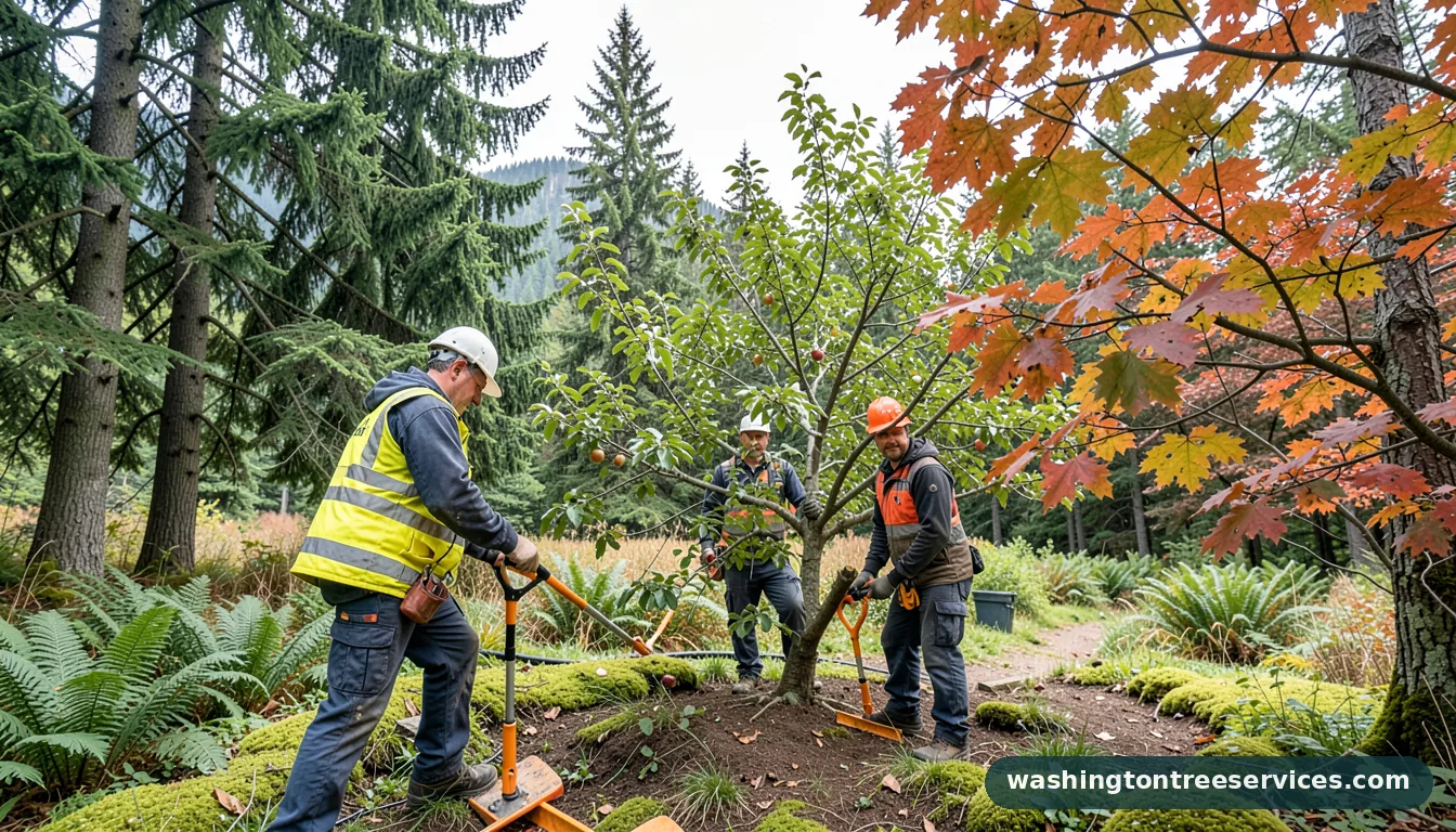 Professional equipment for when to prune apple trees in Washington when to prune apple trees - tree service equipment and crew in Washington