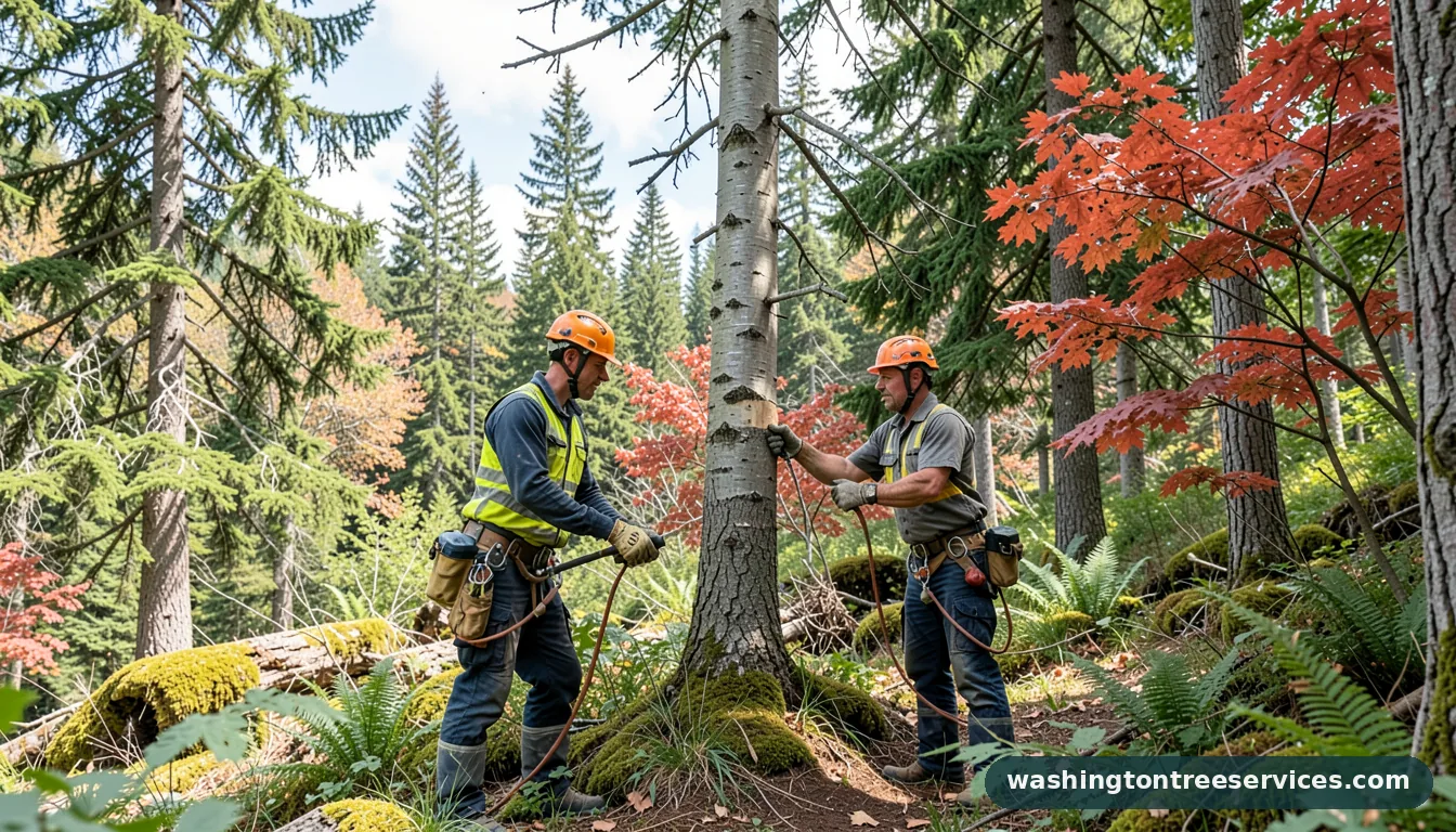 Professional equipment for when to prune aspen trees in Washington when to prune aspen trees - tree service equipment and crew in Washington
