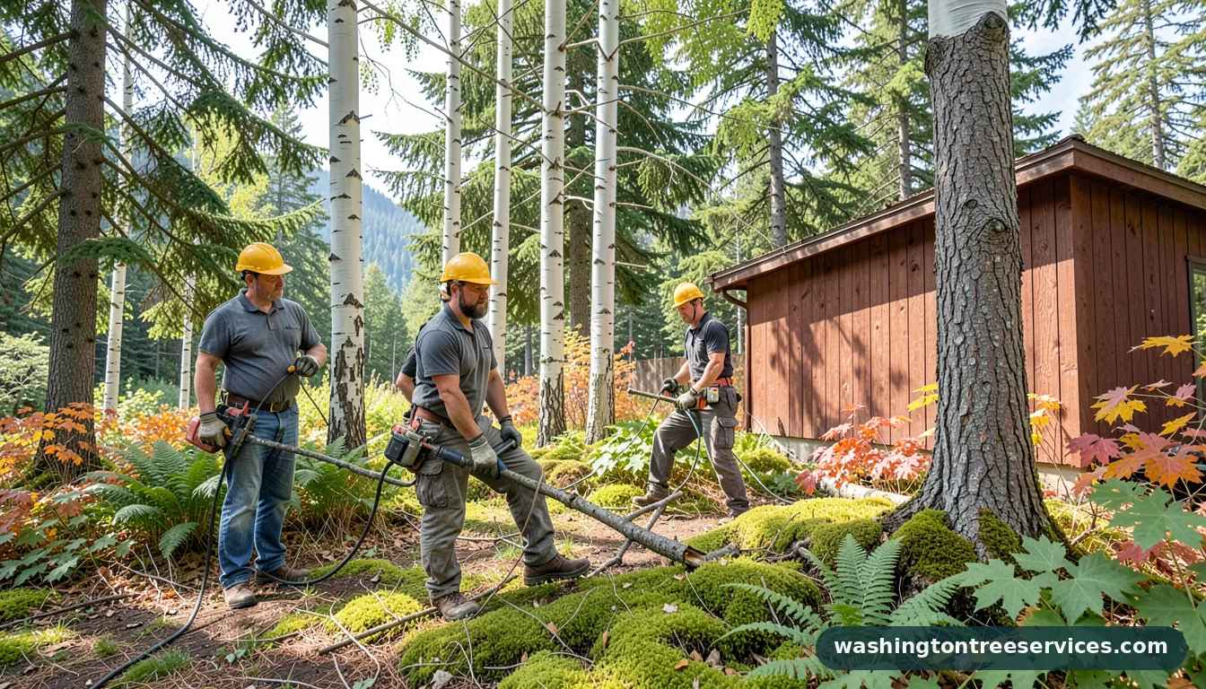 Completed when to prune aspen trees project by Washington Tree Services when to prune aspen trees - completed tree work by Washington Tree Services