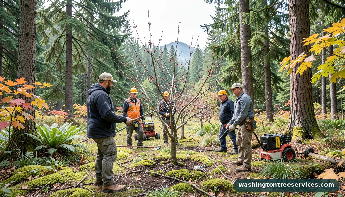 when to prune cherry trees in washington state - certified arborists at work in Washington