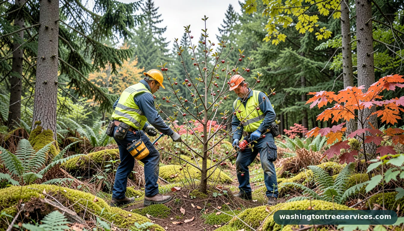 when to prune crabapple trees - certified arborists at work in Washington