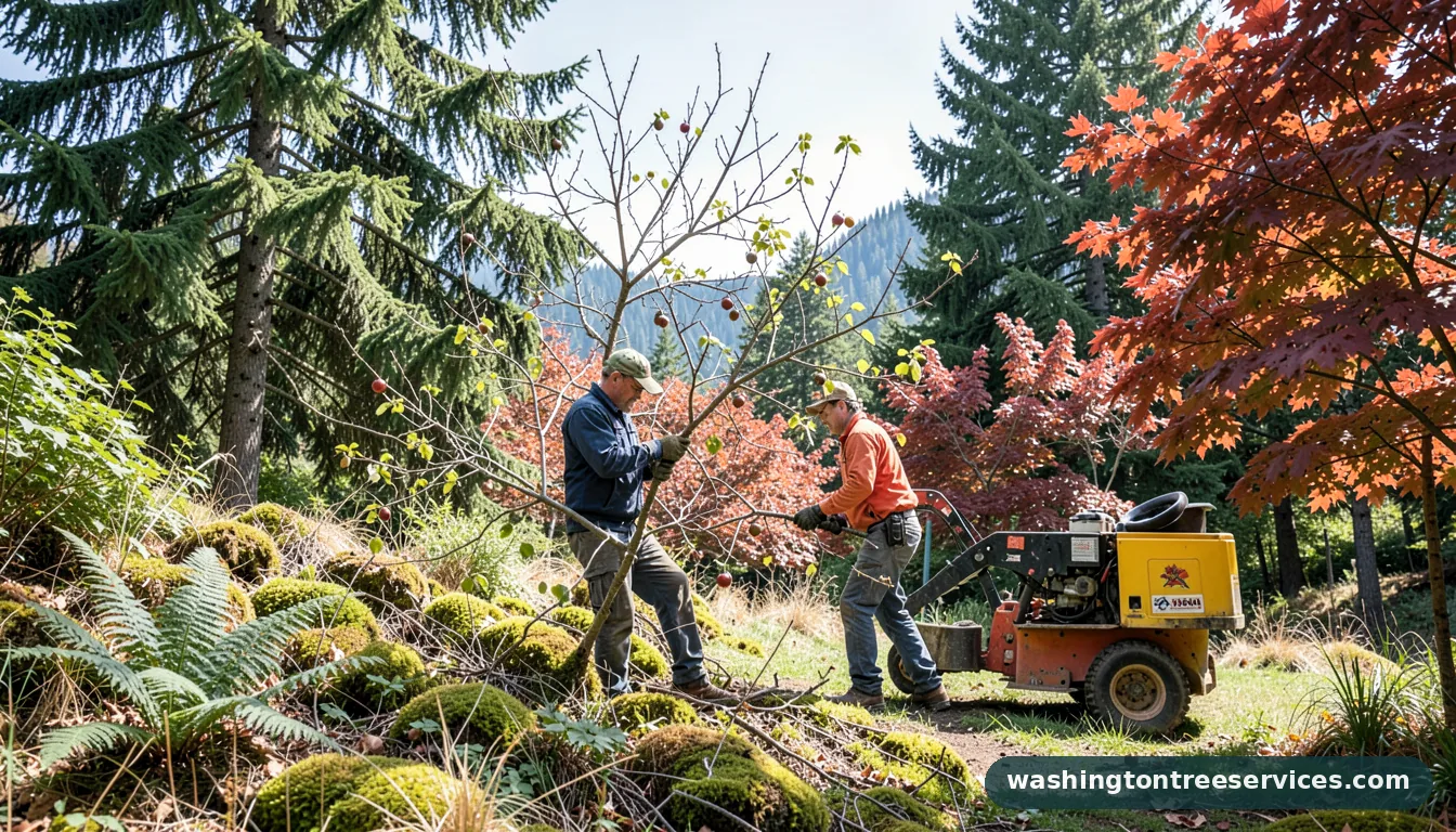 Certified arborists handling when to prune fruit trees in washington state in Washington when to prune fruit trees in washington state - certified arborists at work in Washington