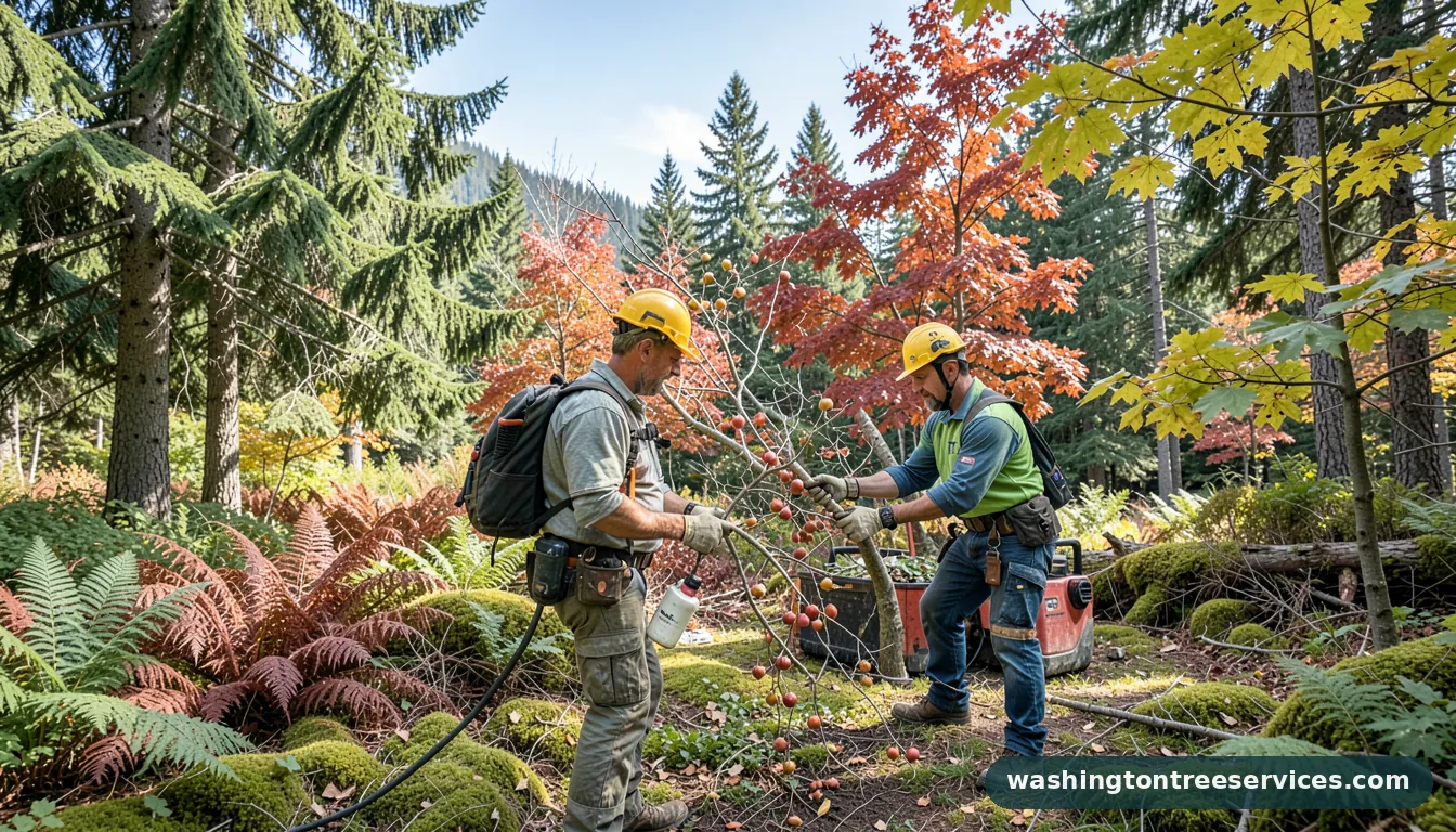 when to prune fruit trees - certified arborists at work in Washington