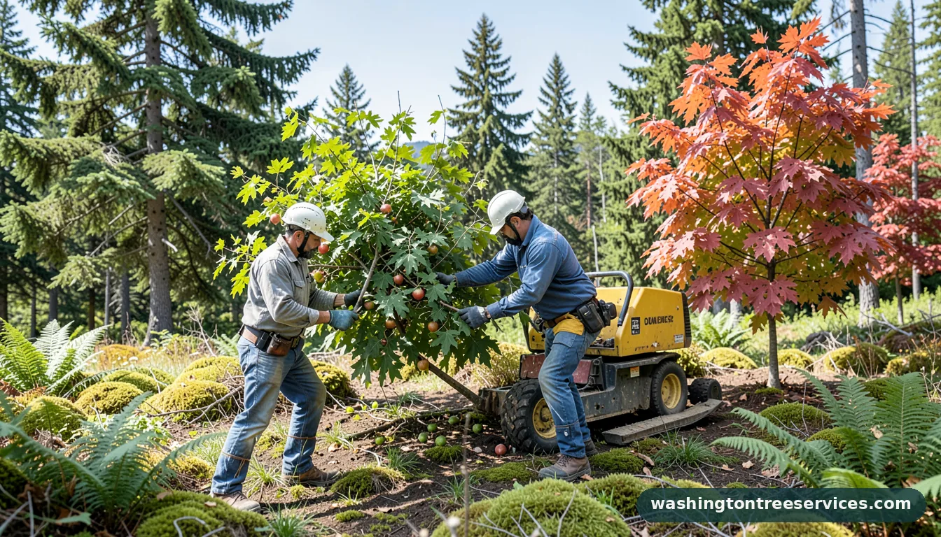 when to prune fruit trees - completed tree work by Washington Tree Services