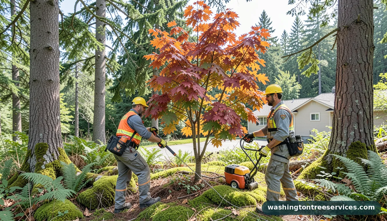 when to prune maple trees - completed tree work by Washington Tree Services
