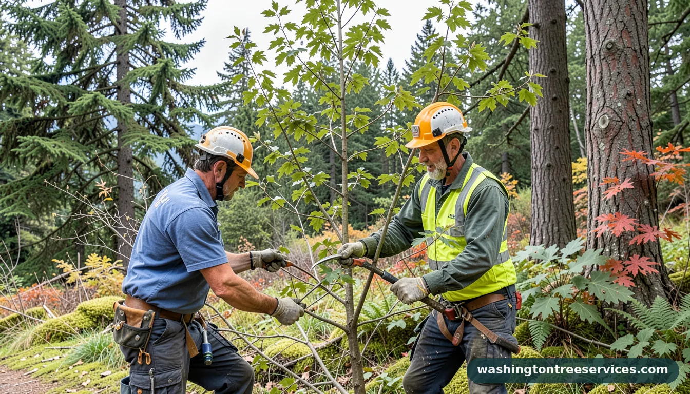 Certified arborists handling when to prune plum tree in Washington when to prune plum tree - certified arborists at work in Washington