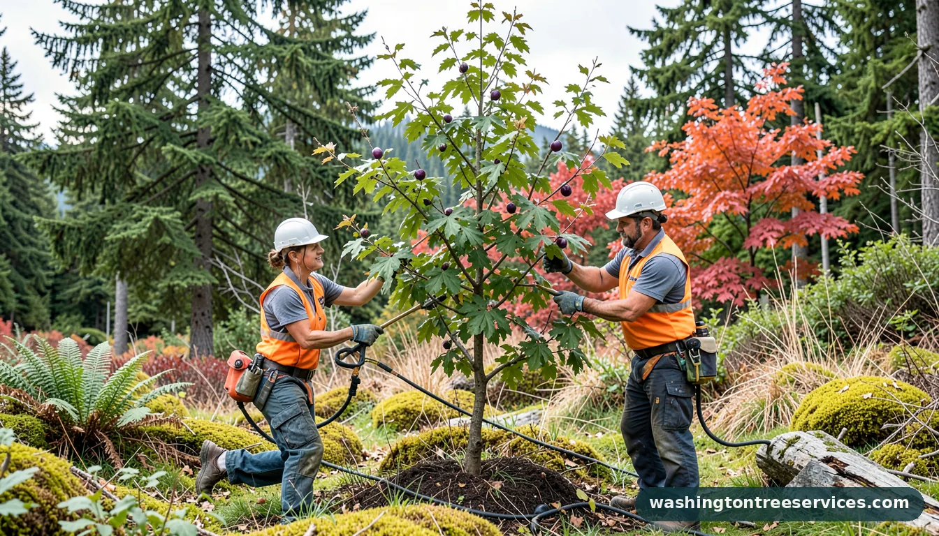 Professional equipment for when to prune plum tree in Washington when to prune plum tree - tree service equipment and crew in Washington