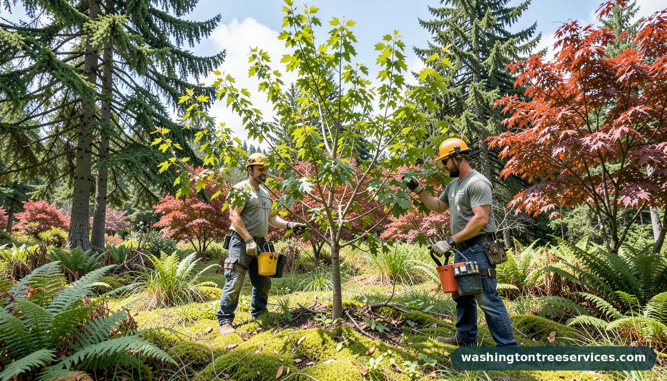 Completed when to prune plum tree project by Washington Tree Services when to prune plum tree - completed tree work by Washington Tree Services