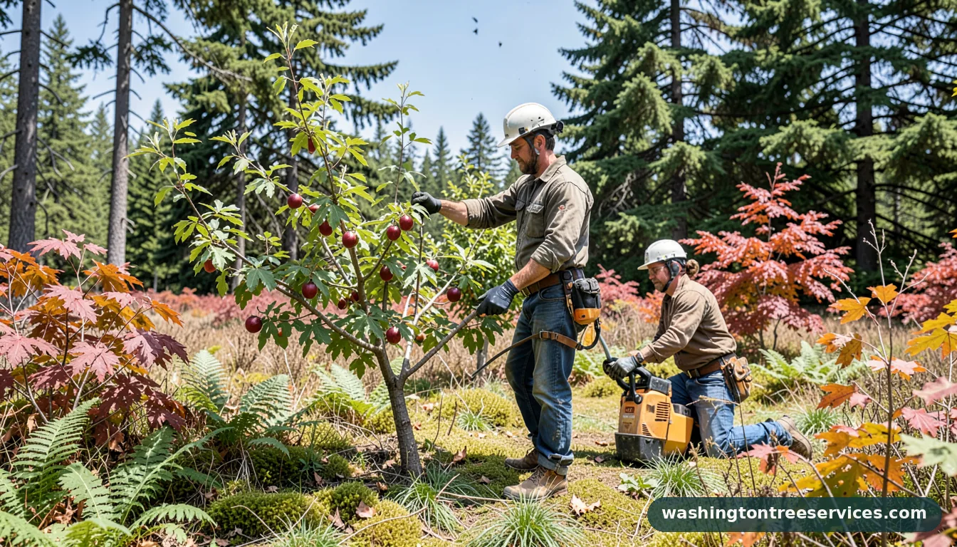 Certified arborists handling when to prune plum trees in washington state in Washington when to prune plum trees in washington state - certified arborists at work in Washington