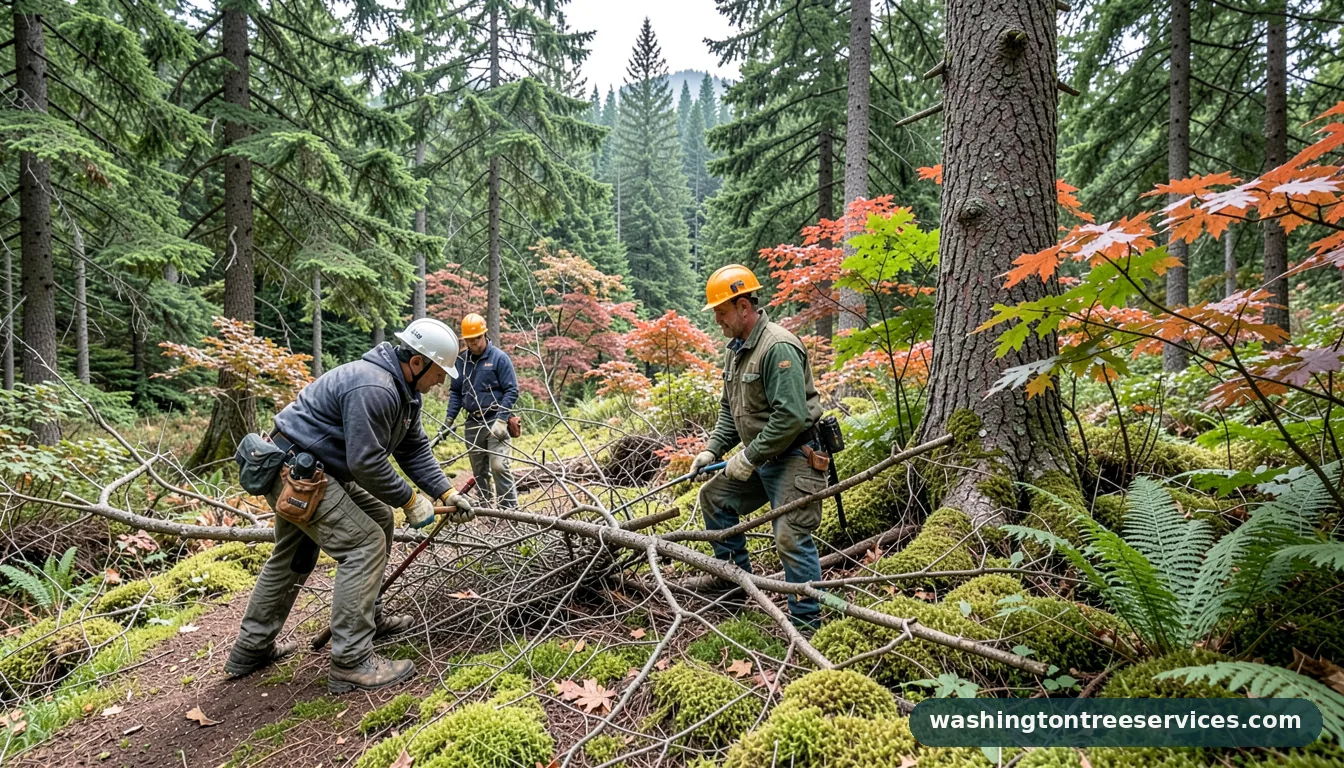 Certified arborists handling when to prune trees in Washington when to prune trees - certified arborists at work in Washington