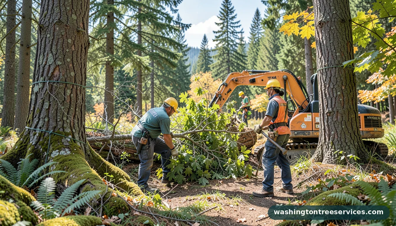 Completed when to prune trees project by Washington Tree Services when to prune trees - completed tree work by Washington Tree Services