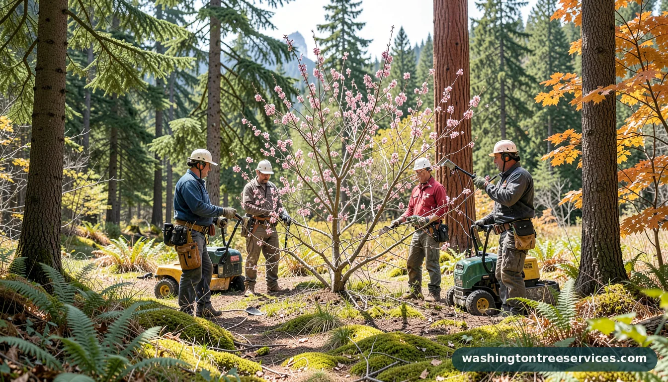 when to prune weeping cherry trees - certified arborists at work in Washington