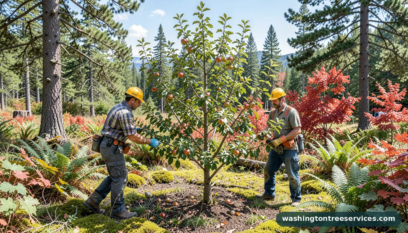 Completed when to trim an apple tree project by Washington Tree Services when to trim an apple tree - completed tree work by Washington Tree Services
