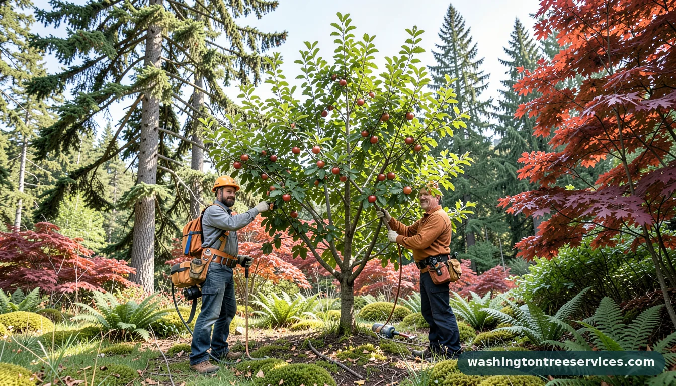 when to trim apple tree - completed tree work by Washington Tree Services