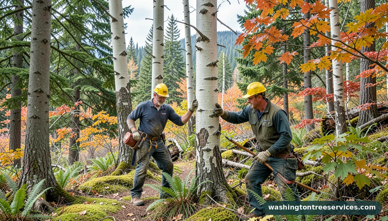 when to trim aspen trees - certified arborists at work in Washington