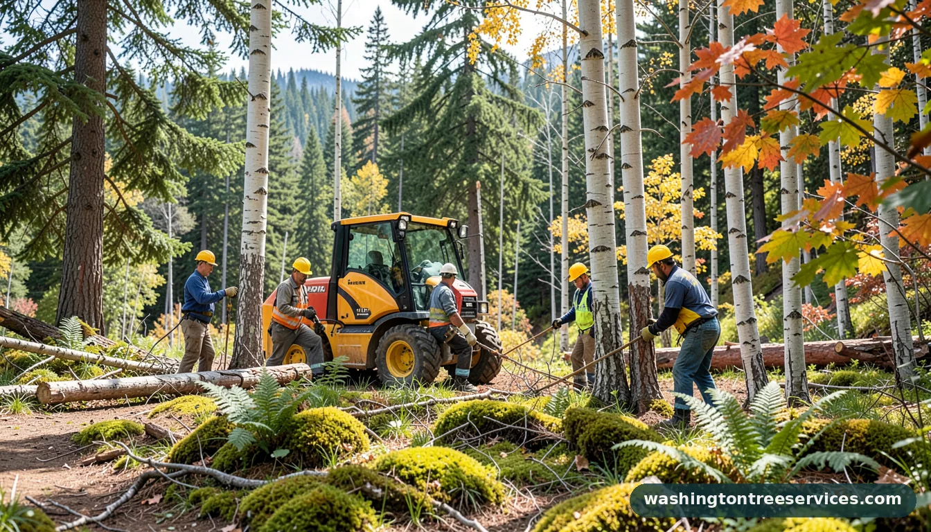 when to trim aspen trees - completed tree work by Washington Tree Services