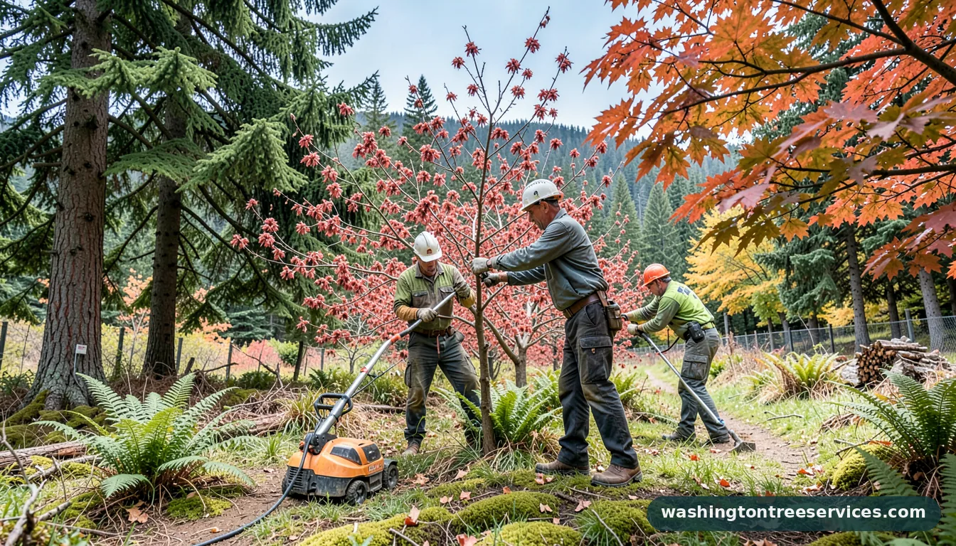 when to trim cherry trees - completed tree work by Washington Tree Services