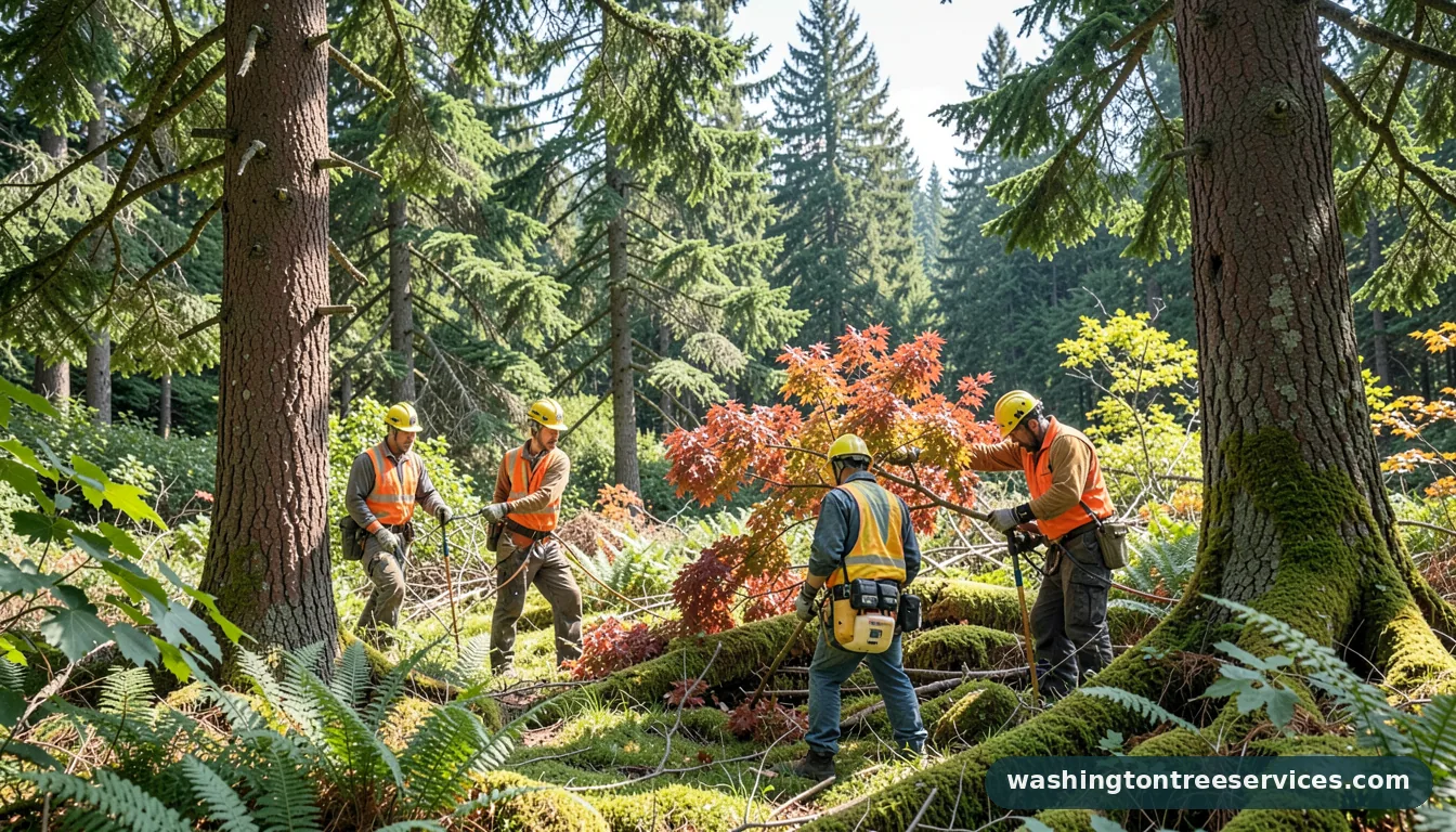 when to trim japanese maple - certified arborists at work in Washington