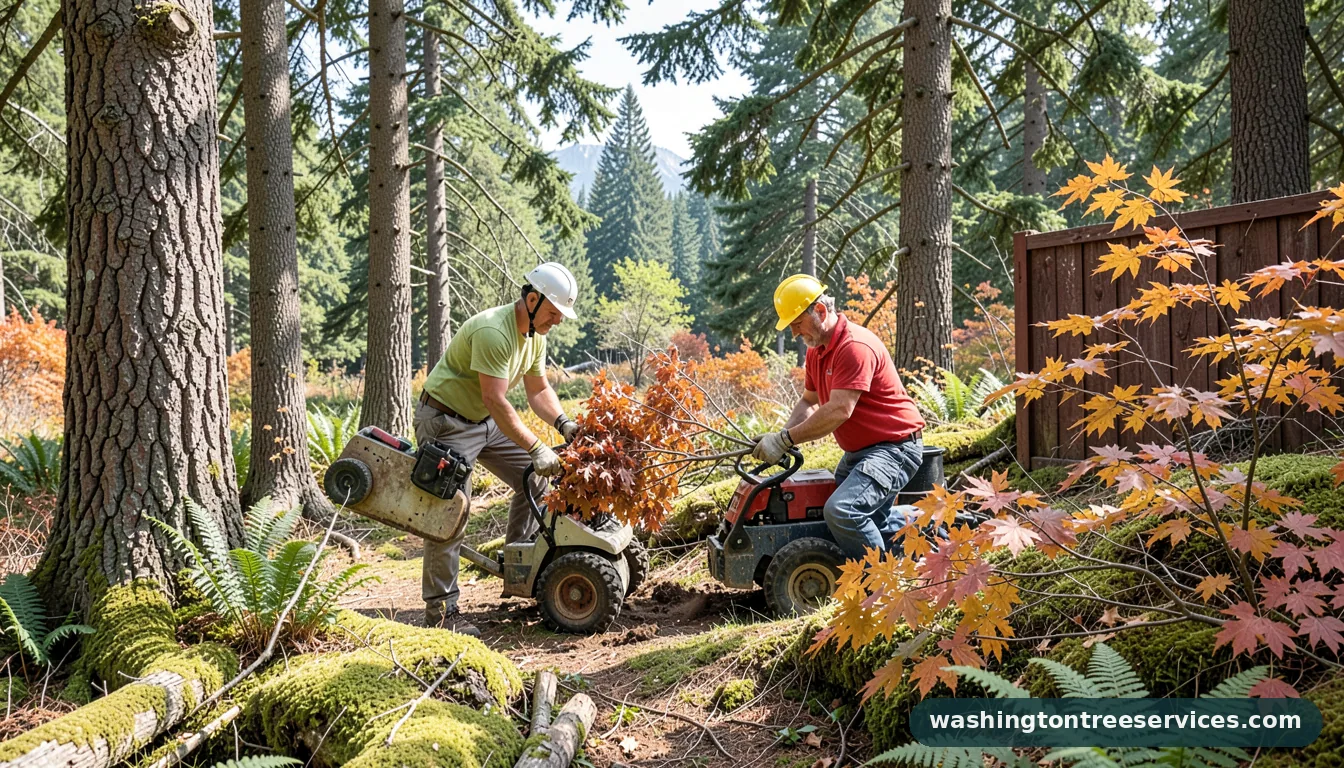 when to trim japanese maple - tree service equipment and crew in Washington