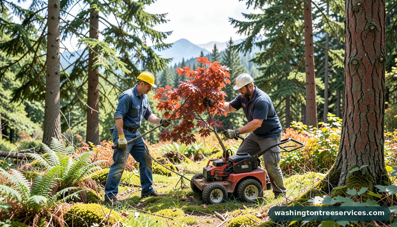Certified arborists handling when to trim japanese maples in Washington when to trim japanese maples - certified arborists at work in Washington