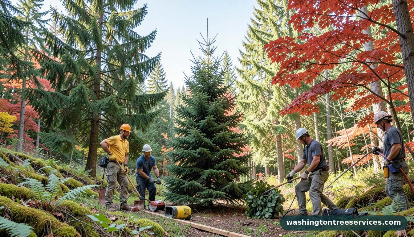 where can i cut down a christmas tree - professional tree service in Washington