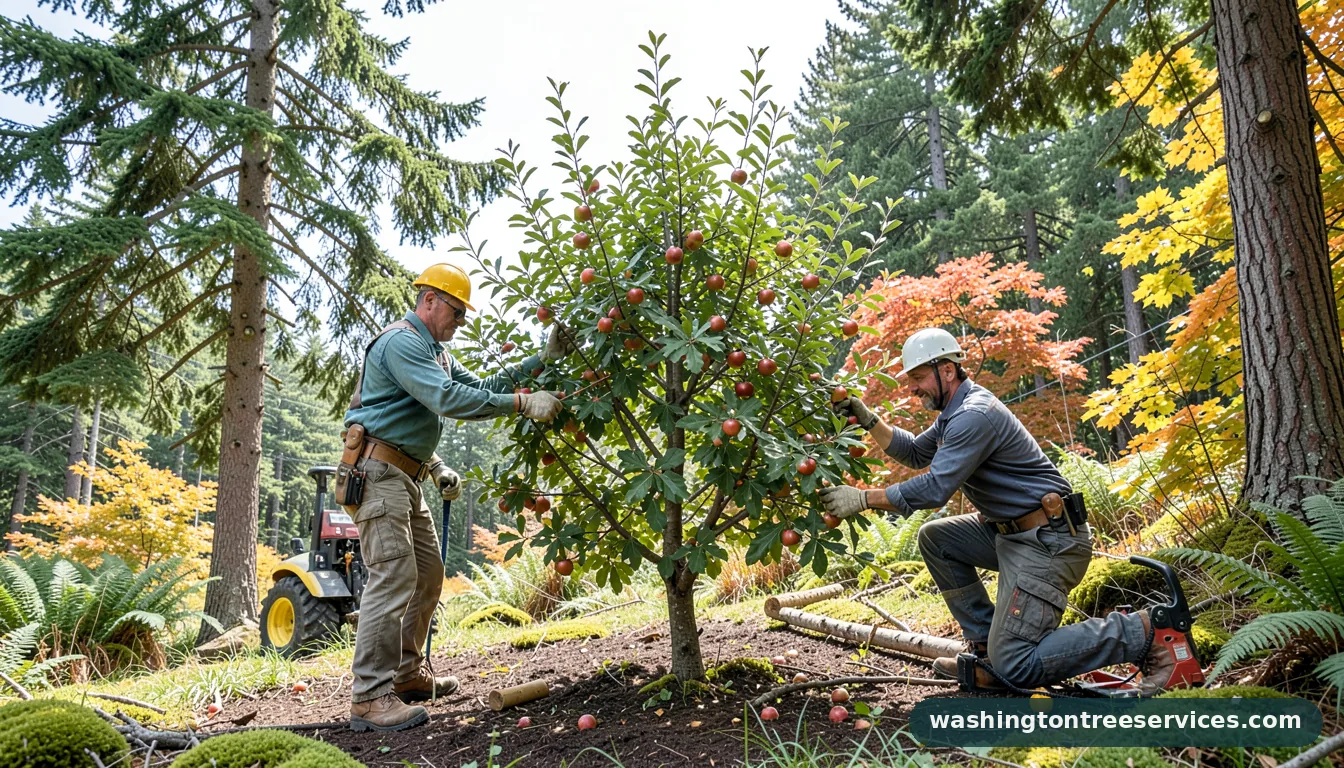 where to prune apple trees - certified arborists at work in Washington