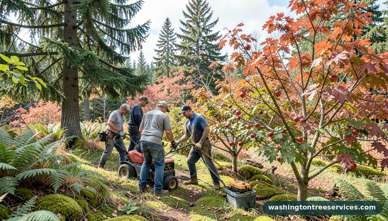 where to prune apple trees - completed tree work by Washington Tree Services
