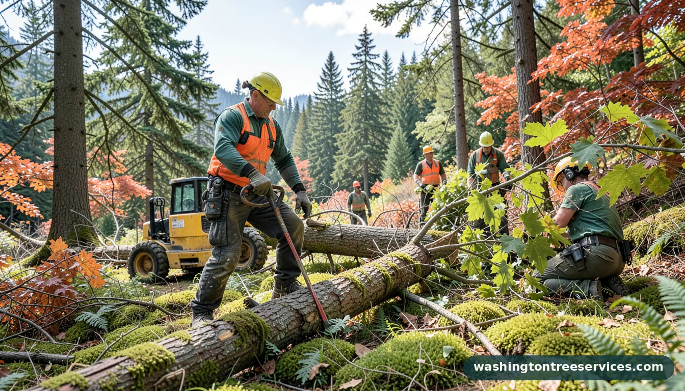 Certified arborists handling who do i call for a fallen tree in Washington who do i call for a fallen tree - certified arborists at work in Washington