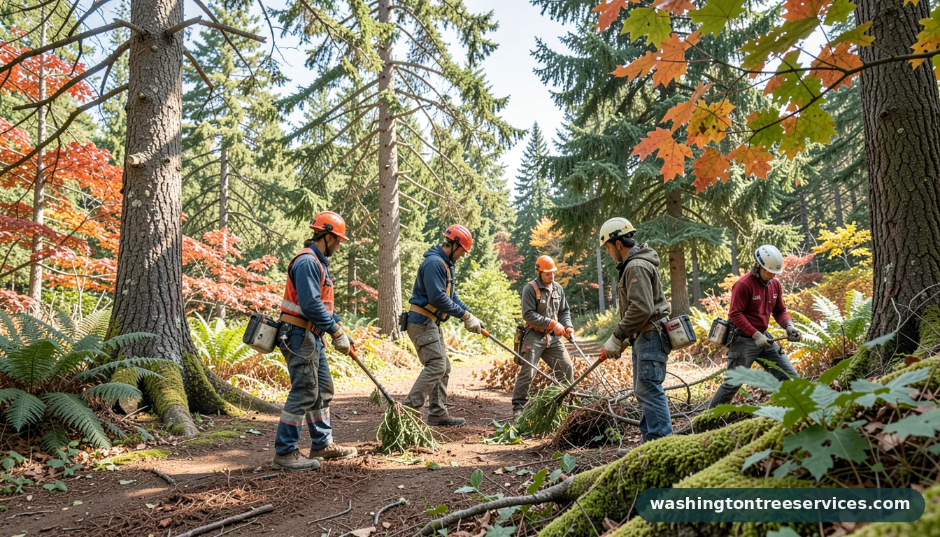 wolfe trees - certified arborists at work in Washington