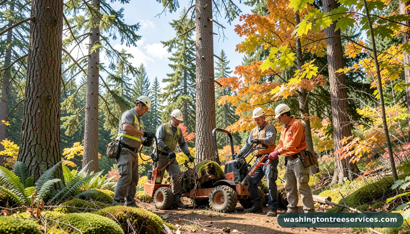 wolftrees com - certified arborists at work in Washington
