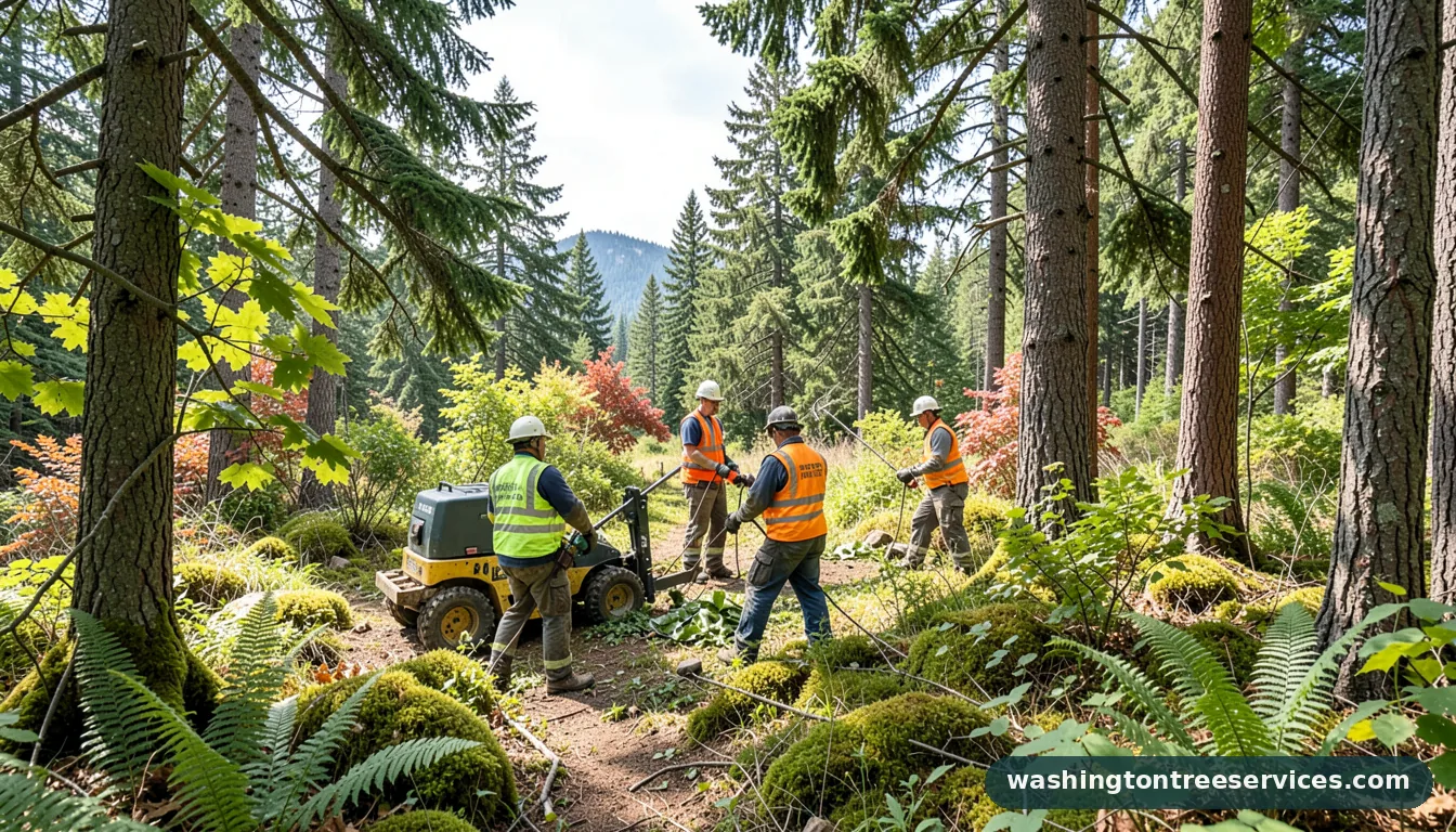 wolftrees com - tree service equipment and crew in Washington