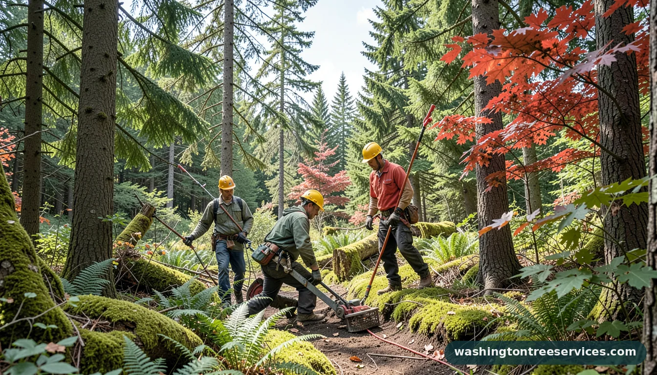 wolftrees con - certified arborists at work in Washington