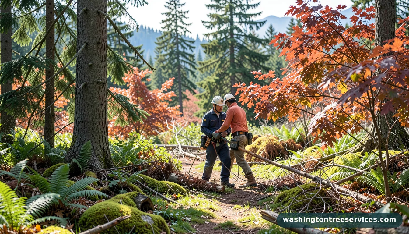 worst time to prune trees - completed tree work by Washington Tree Services