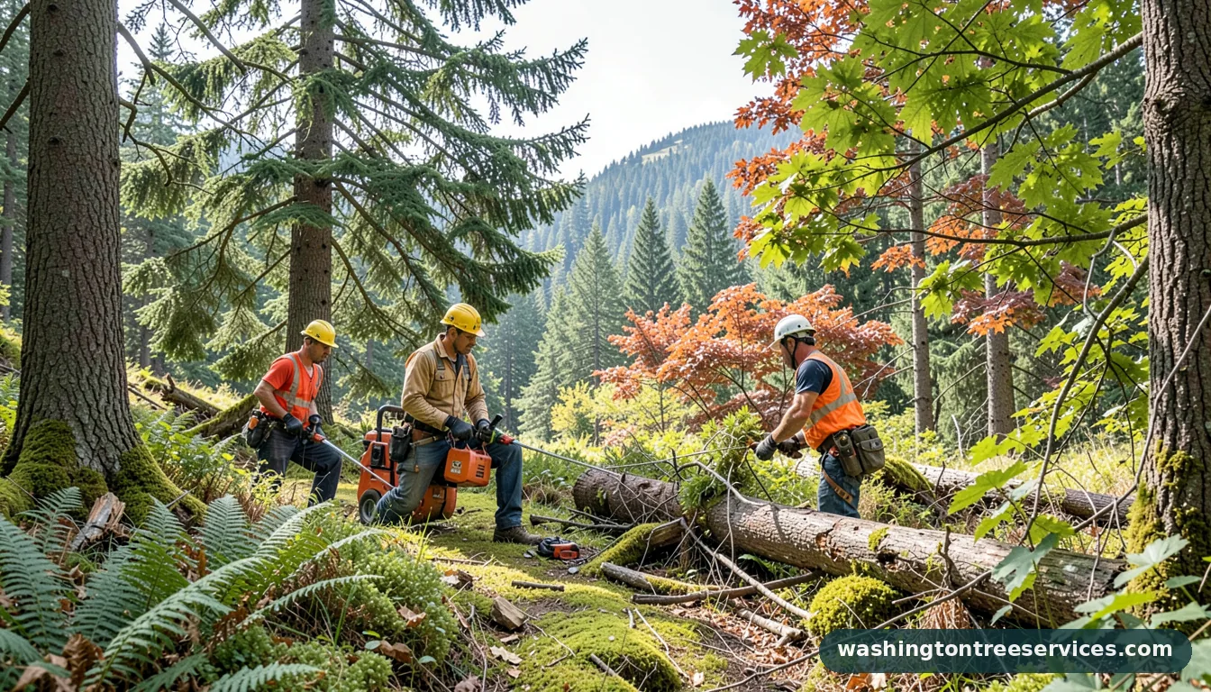 yelp arborist - tree service equipment and crew in Washington