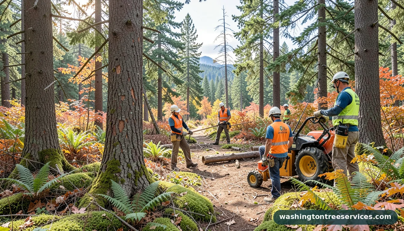 young bucks tree service - tree service equipment and crew in Washington