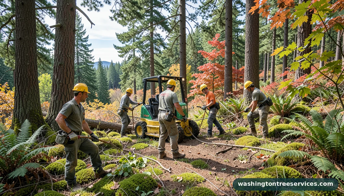 young bucks tree service - completed tree work by Washington Tree Services
