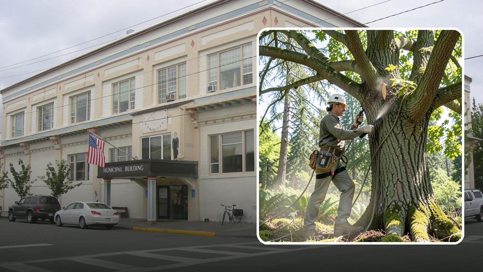 Air spading in Anacortes, Skagit County, WA - The use of compressed air to excavate soil without harming roots.