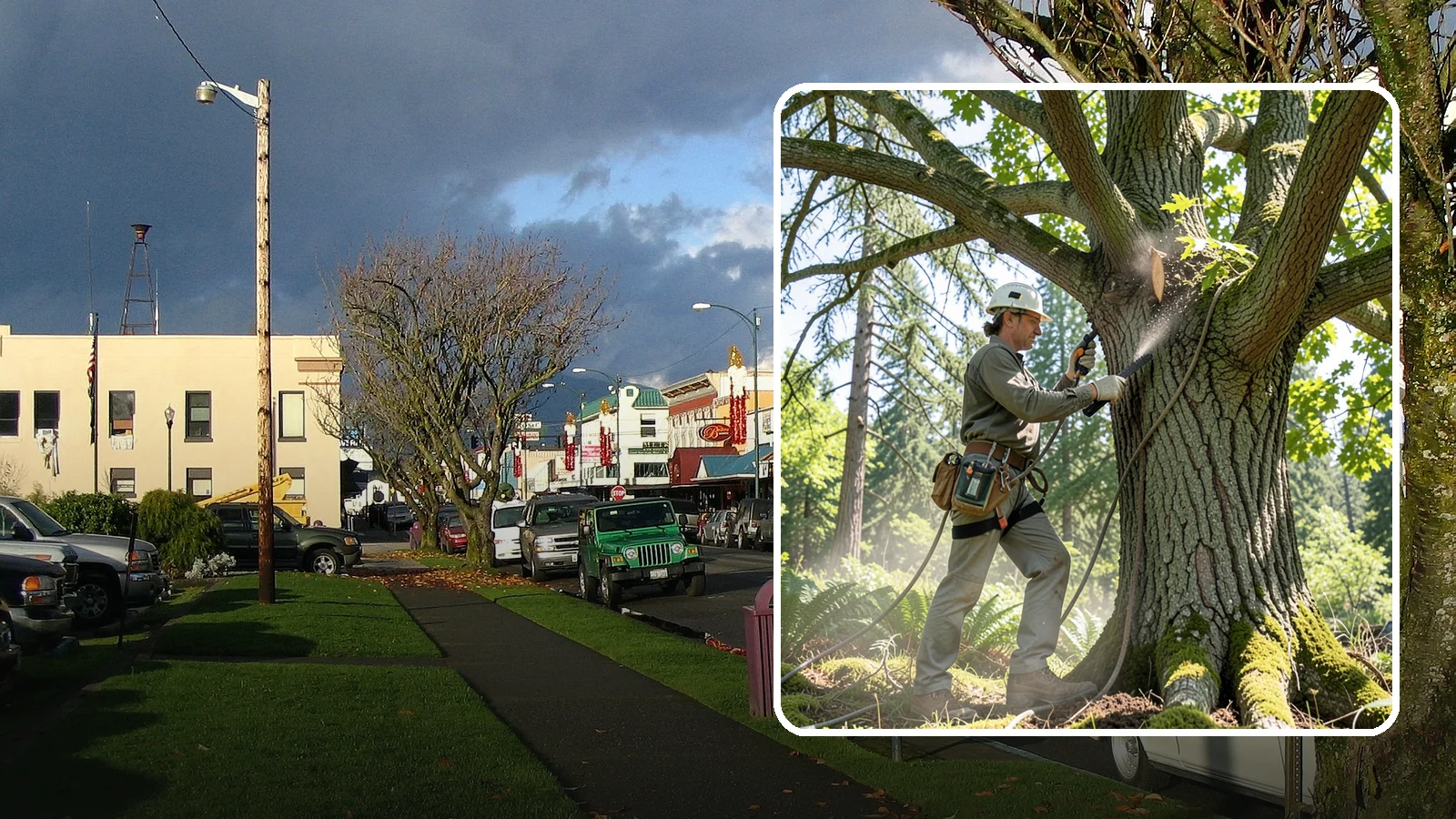 Air spading in Arlington, Snohomish County, WA - The use of compressed air to excavate soil without harming roots.